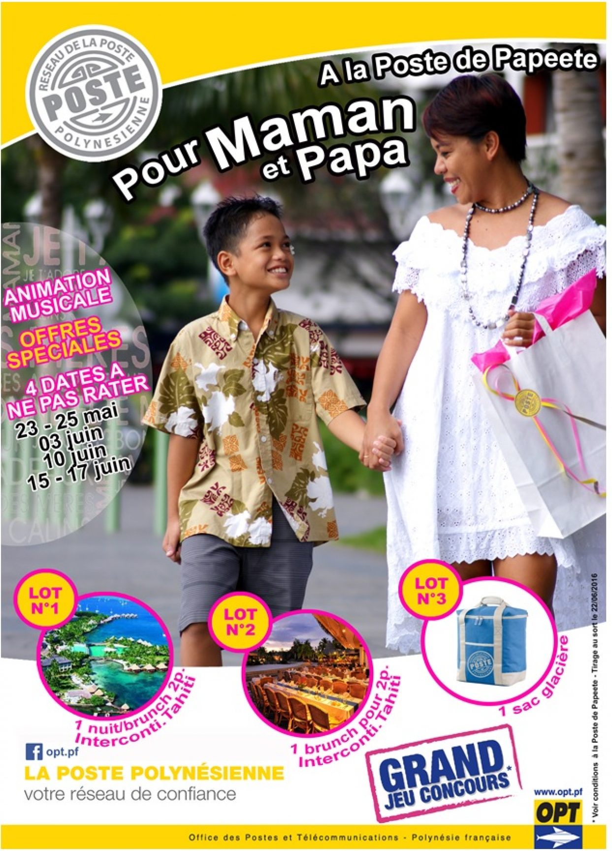 La Poste de Papeete fête les mères et les pères !