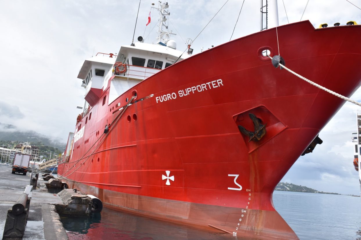 NATITUA : Arrivée du navire de Survey FUGRO SUPPORTER