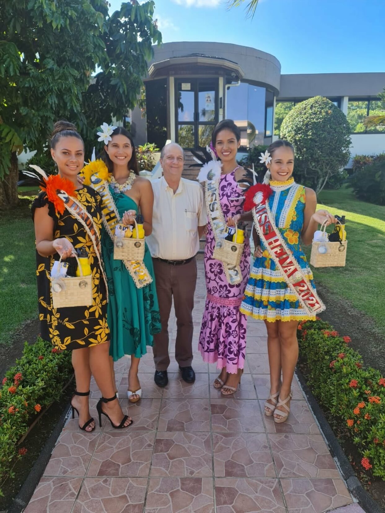 La nouvelle Miss Tahiti à la présidence du Groupe OPT