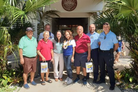 Visite de la P-dg du Groupe OPT à Huahine